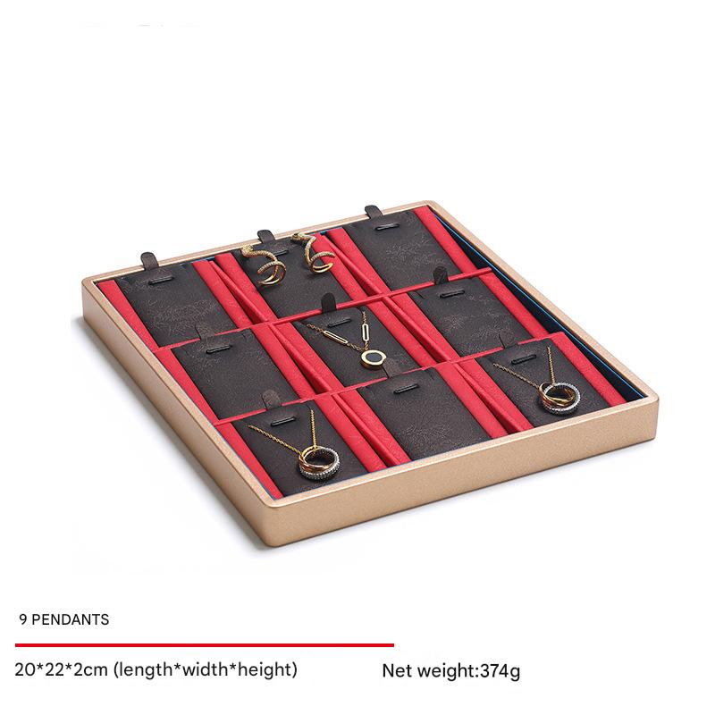 Jewelry Display Stand Set Blue, Red Color & , PU Leather Material luxurious DS149-i