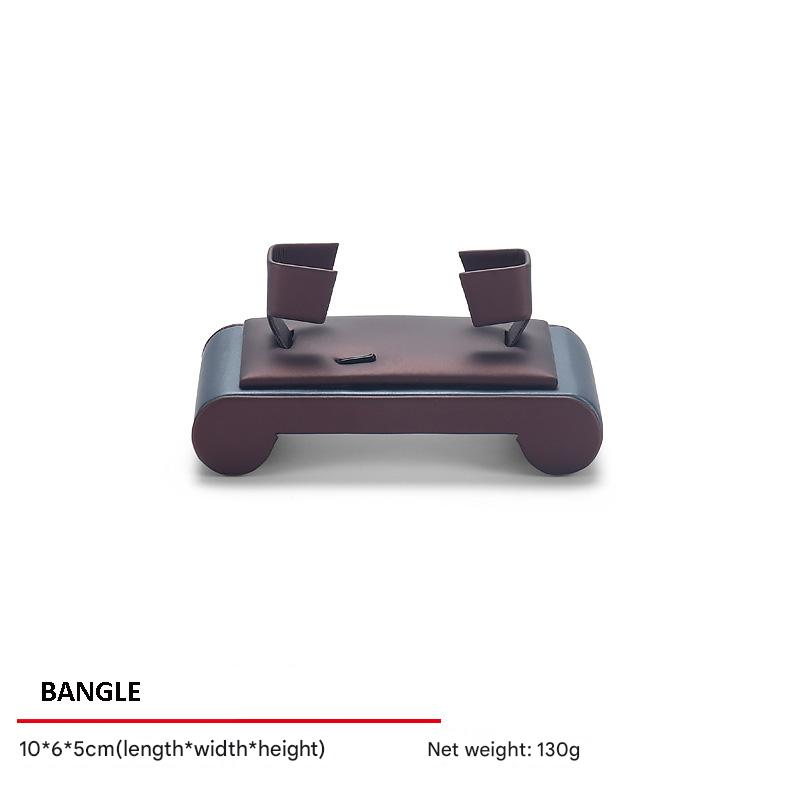 Jewelry Display Stand Set Brown, Grey Color & Leather Material DS157-ac