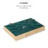 Jewelry Display Stand Set Green Color & Microfiber, Wood Material DS148-af