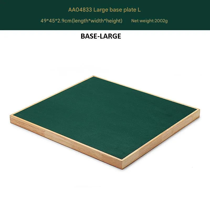 Jewelry Display Stand Set Green Color & Microfiber, Wood Material DS148-al