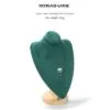 Jewelry Display Stand Set Green Color & Microfiber, Wood Material DS148-ao