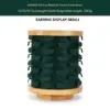 Jewelry Display Stand Set Green Color & Microfiber, Wood Material DS148-ar