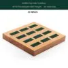 Jewelry Display Stand Set Green Color & Microfiber, Wood Material DS148-b