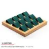 Jewelry Display Stand Set Green Color & Microfiber, Wood Material DS148-c