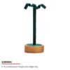 Jewelry Display Stand Set Green Color & Microfiber, Wood Material DS148-g