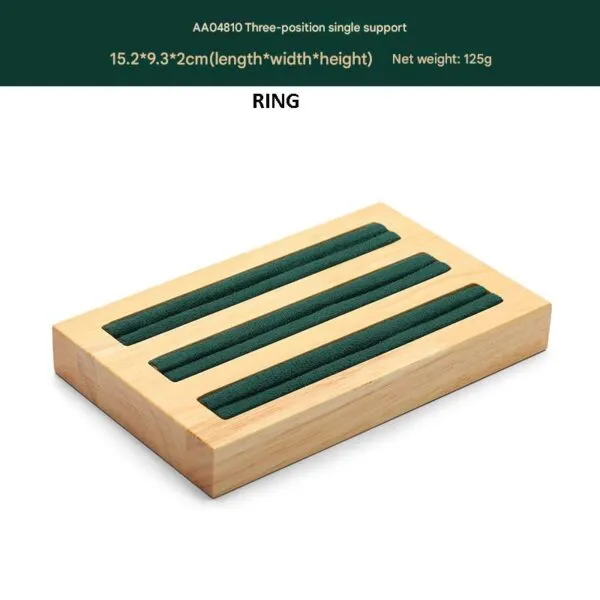 Jewelry Display Stand Set Green Color & Microfiber, Wood Material DS148-j