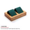 Jewelry Display Stand Set Green Color & Microfiber, Wood Material DS148-l