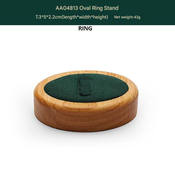 Jewelry Display Stand Set Green Color & Microfiber, Wood Material DS148-o