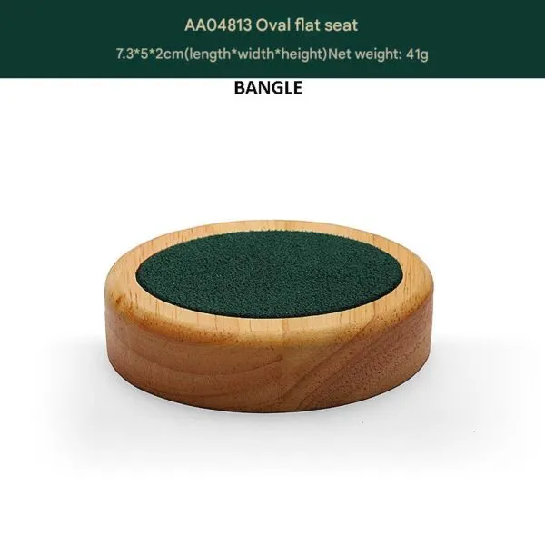 Jewelry Display Stand Set Green Color & Microfiber, Wood Material DS148-p