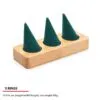 Jewelry Display Stand Set Green Color & Microfiber, Wood Material DS148-u