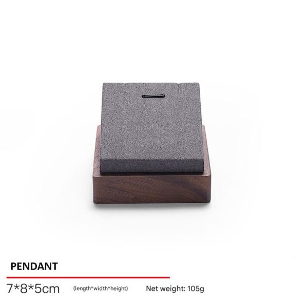 Jewelry Display Stand Set Grey Color & Microfiber, Wood Material DS159-d
