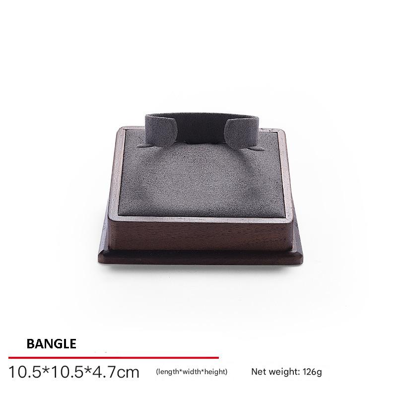 Jewelry Display Stand Set Grey Color & Microfiber, Wood Material DS159-e