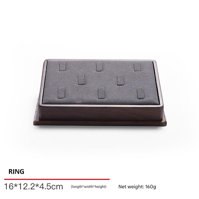 Jewelry Display Stand Set Grey Color & Microfiber, Wood Material DS159-n