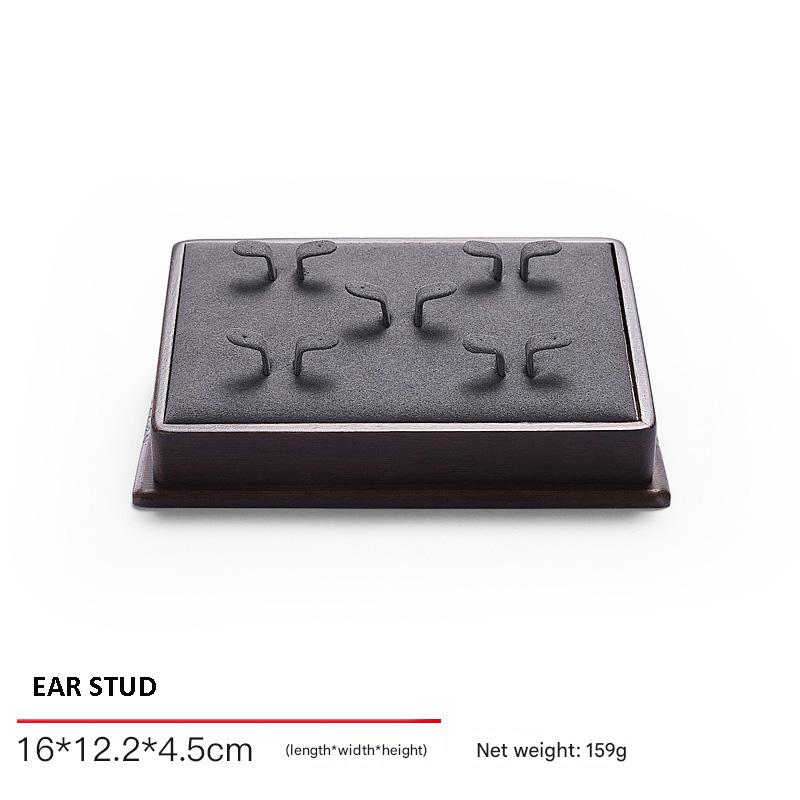 Jewelry Display Stand Set Grey Color & Microfiber, Wood Material DS159-o