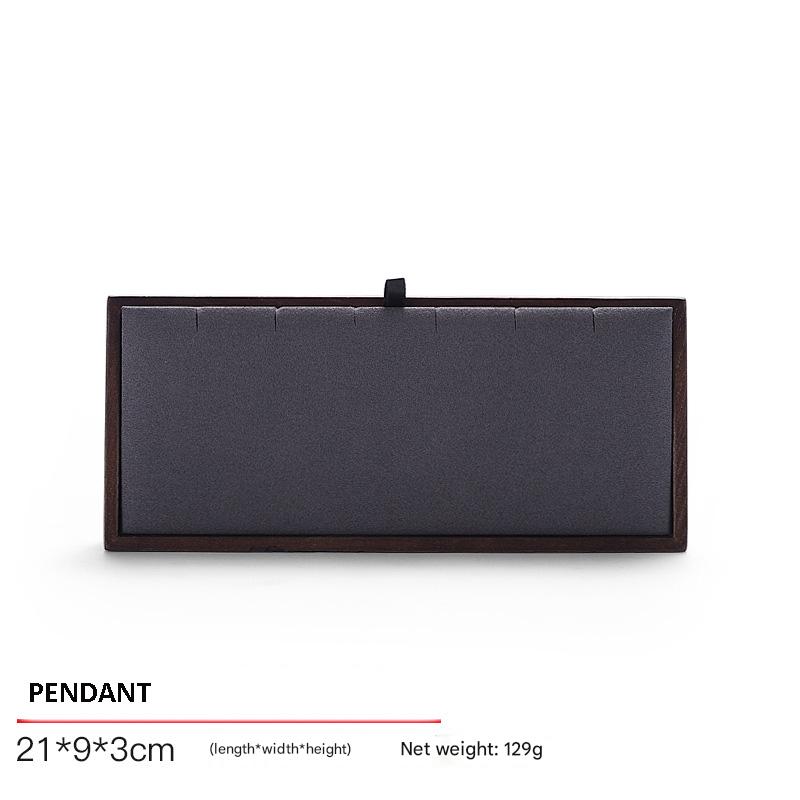 Jewelry Display Stand Set Grey Color & Microfiber, Wood Material DS159-p