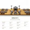 Jewelry Display Stand Set Grey Color & Microfiber, Wood Material DS161-af Jewelry Display Stand Set Grey Color & Microfiber, Wood Material DS161-af