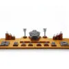 Jewelry Display Stand Set Grey Color & Microfiber, Wood Material DS161-ag Jewelry Display Stand Set Grey Color & Microfiber, Wood Material DS161-ag