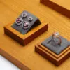 Jewelry Display Stand Set Grey Color & Microfiber, Wood Material DS161-ah Jewelry Display Stand Set Grey Color & Microfiber, Wood Material DS161-ah