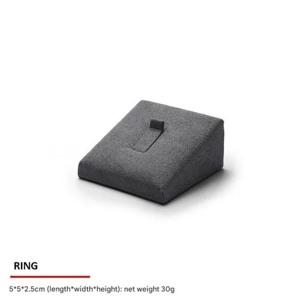 Jewelry Display Stand Set Grey Color & Microfiber, Wood Material DS161-aj Jewelry Display Stand Set Grey Color & Microfiber, Wood Material DS161-aj