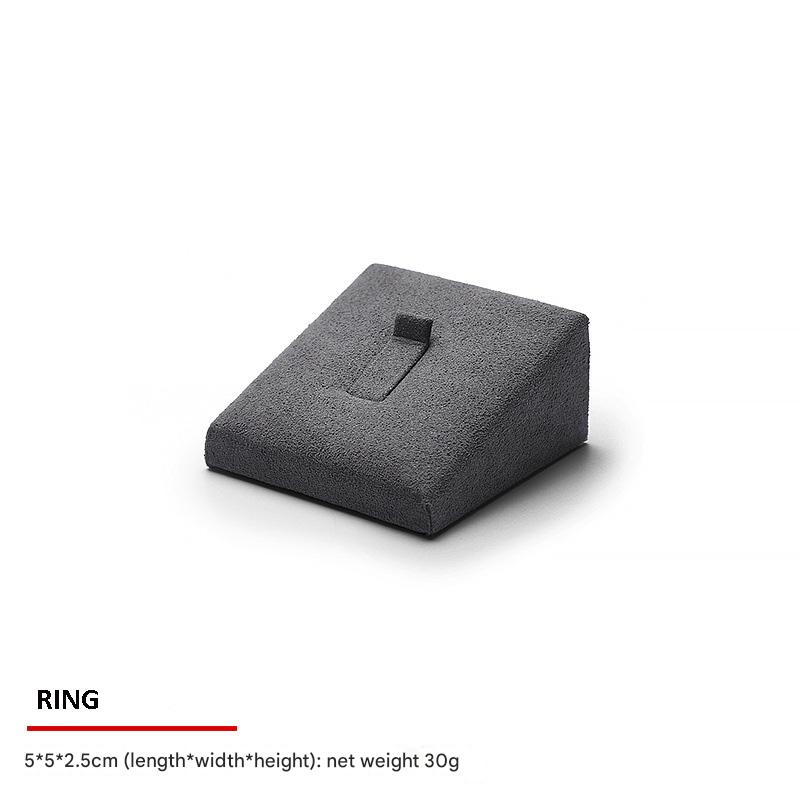 Jewelry Display Stand Set Grey Color & Microfiber, Wood Material DS161-aj
