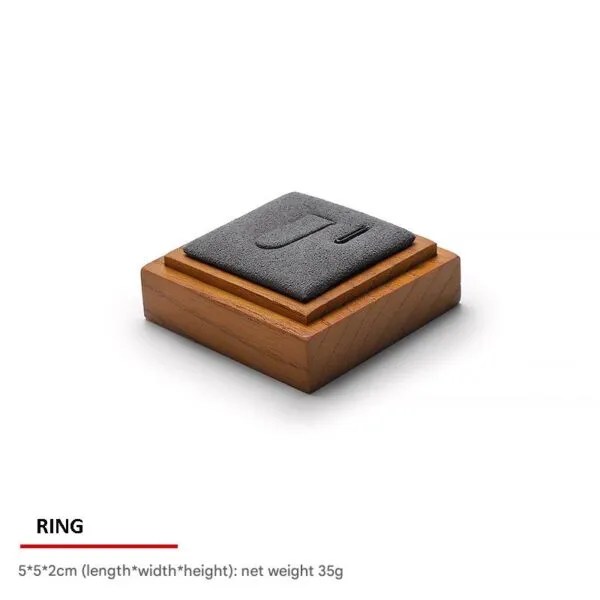 Jewelry Display Stand Set Grey Color & Microfiber, Wood Material DS161-ak Jewelry Display Stand Set Grey Color & Microfiber, Wood Material DS161-ak