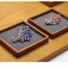 Jewelry Display Stand Set Grey Color & Microfiber, Wood Material DS161-am Jewelry Display Stand Set Grey Color & Microfiber, Wood Material DS161-am