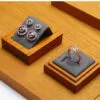 Jewelry Display Stand Set Grey Color & Microfiber, Wood Material DS161-an Jewelry Display Stand Set Grey Color & Microfiber, Wood Material DS161-an