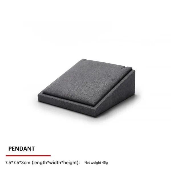 Jewelry Display Stand Set Grey Color & Microfiber, Wood Material DS161-d Jewelry Display Stand Set Grey Color & Microfiber, Wood Material DS161-d