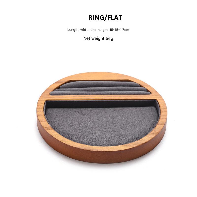 Jewelry Display Stand Set Grey Color & Microfiber, Wood Material DS161-r