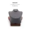 Jewelry Display Stand Set Grey Color & Microfiber, Wood Material DS161-t Jewelry Display Stand Set Grey Color & Microfiber, Wood Material DS161-t