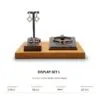 Jewelry Display Stand Set Grey Color & Microfiber, Wood Material DS161-x Jewelry Display Stand Set Grey Color & Microfiber, Wood Material DS161-x