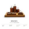 Jewelry Display Stand Set Grey Color & Microfiber, Wood Material DS161-y Jewelry Display Stand Set Grey Color & Microfiber, Wood Material DS161-y