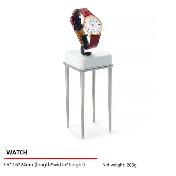 Jewelry Display Stand Set White Color & Microfiber, Meta Material DS156-b Jewelry Display Stand Set White Color & Microfiber, Meta Material DS156-b