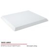 Jewelry Display Stand Set White Color & Microfiber, Meta Material DS156-g