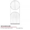 Jewelry Display Stand Set White Color & Microfiber, Meta Material DS156-i