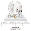 Jewelry Display Stand Set White Color & Microfiber, Meta Material DS156-q Jewelry Display Stand Set White Color & Microfiber, Meta Material DS156-q