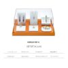 Jewelry Display Stand Set White Orange Color & Leather Material DS171-i