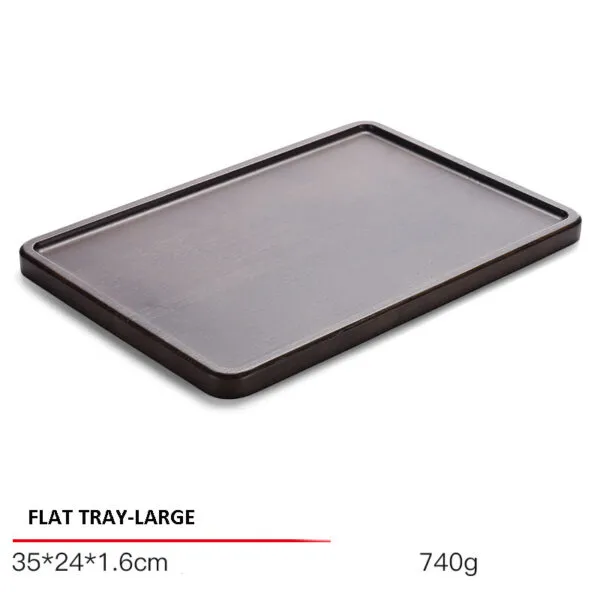 Jewelry Display Tray Beige Multifunction Presentation Flat Tray & Metal Material TR043-f