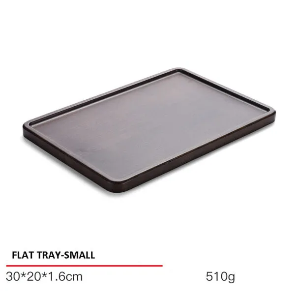 Jewelry Display Tray Beige Multifunction Presentation Flat Tray & Metal Material TR043-h