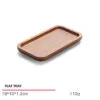 Jewelry Display Tray Beige Multifunction Presentation Flat Tray & Metal Material TR043-m