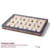 Jewelry Display Tray Beige Multifunction Presentation Trays Pendant, Ring Bracelet, Bangle, Brooch, Flat Tray & Fabric TR042-f