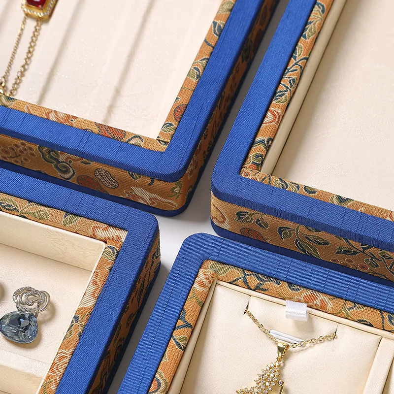 Jewelry Display Tray Beige Multifunction Presentation Trays Pendant, Ring Bracelet, Bangle, Brooch, Flat Tray & Fabric TR042-i