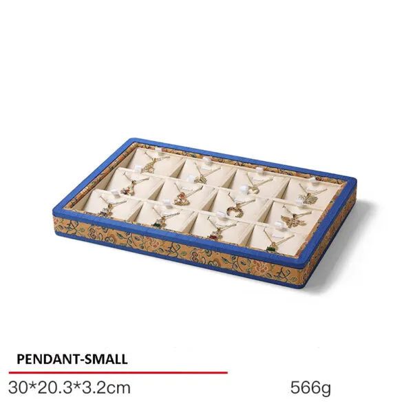 Jewelry Display Tray Beige Multifunction Presentation Trays Pendant, Ring Bracelet, Bangle, Brooch, Flat Tray & Fabric TR042-m