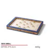 Jewelry Display Tray Beige Multifunction Presentation Trays Pendant, Ring Bracelet, Bangle, Brooch, Flat Tray & Fabric TR042-n