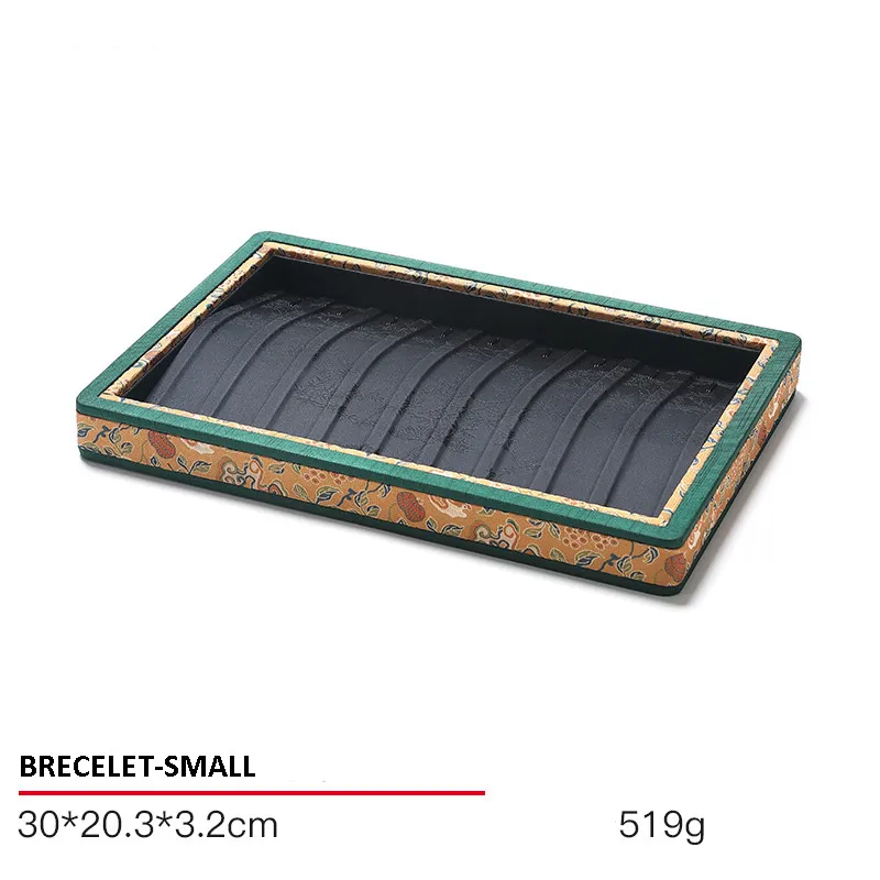 Jewelry Display Tray Black Multifunction Presentation Trays Pendant, Ring Bracelet, Bangle, Brooch, Flat Tray & Fabric TR041-l