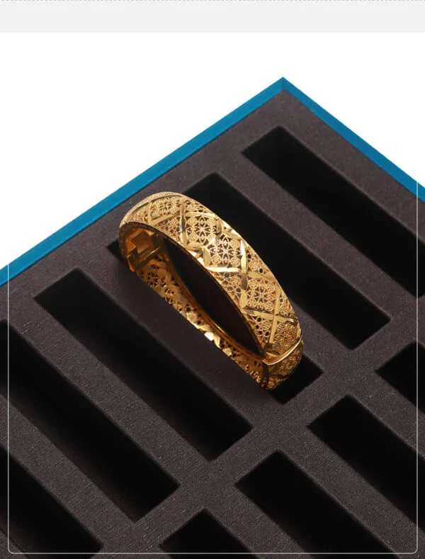 Jewelry Display Tray Dark Coffee Color Multifunction Trays Pendant, Ring, Bangle, Earring, Bracelet, Loose Diamond Tray & Leather TR050-j