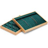 Jewelry Display Tray Green Multifunction Trays Pendant, Ring, Bangle, Brooch, Bracelet, Flat Tray & Microfiber, Wood TR048-d