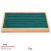 Jewelry Display Tray Green Multifunction Trays Pendant, Ring, Bangle, Brooch, Bracelet, Flat Tray & Microfiber, Wood TR048-g