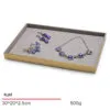 Jewelry Display Tray Grey Multifunction Trays Pendant, Ring, Bangle, Flat Tray & Microfiber, Velvet, Metal Leather TR046-f Jewelry Display Tray Grey Multifunction Trays Pendant, Ring, Bangle, Flat Tray & Microfiber, Velvet, Metal Leather TR046-f