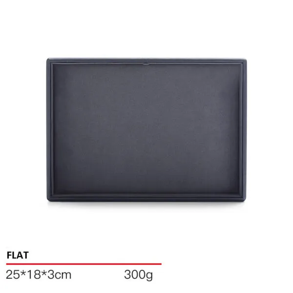 Jewelry Display Tray Grey Multifunction Trays Pendant, Ring Bracelet, Flat Tray & Microfiber, Leather TR045-h
